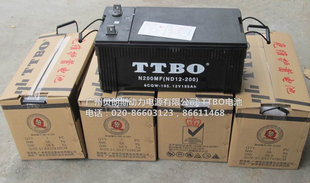 TTBO免维护蓄电池N200MF,12V195AH